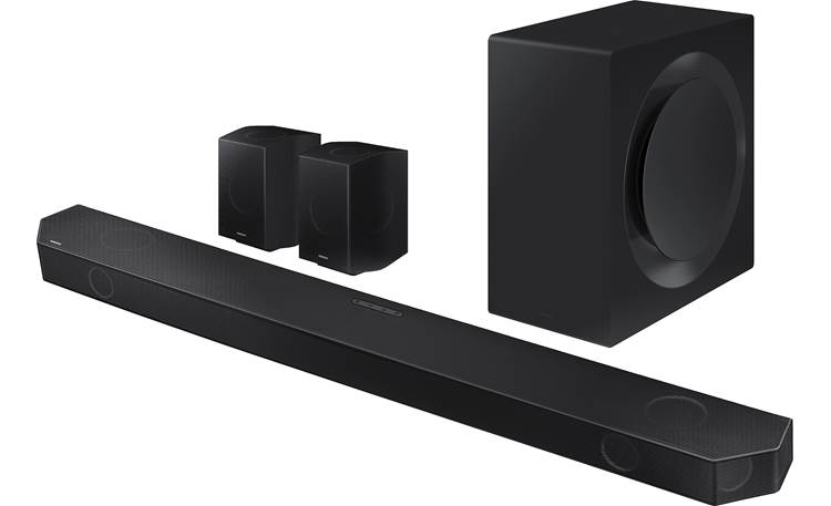 Persoonlijk oor getrouwd Samsung HW-Q990B Powered 11.1.4-channel sound bar and wireless subwoofer  system with Wi-Fi, Apple AirPlay® 2, Dolby Atmos®, and DTS:X at Crutchfield