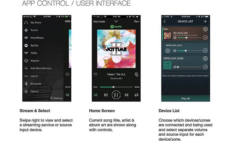 OSD Nero Stream XD Control with the free OSD Player app for iOS and Android devices
