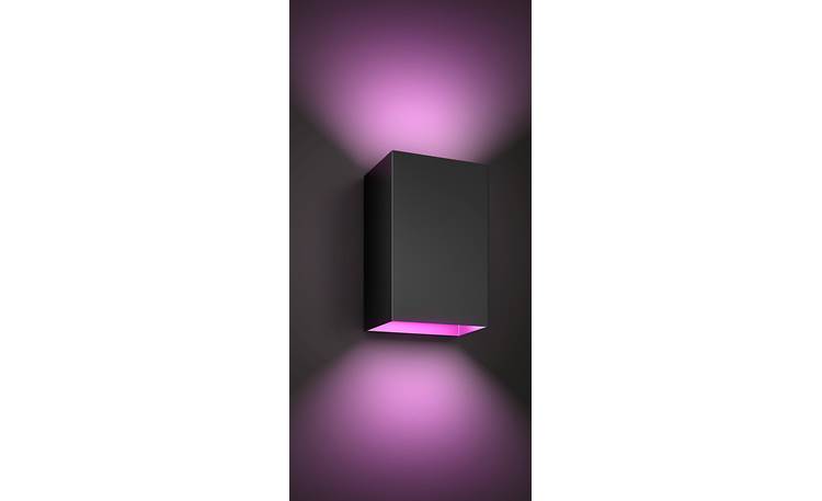 Philips Hue White/Color Resonate Outdoor Wall Light Add a bold pop of purple to your porch