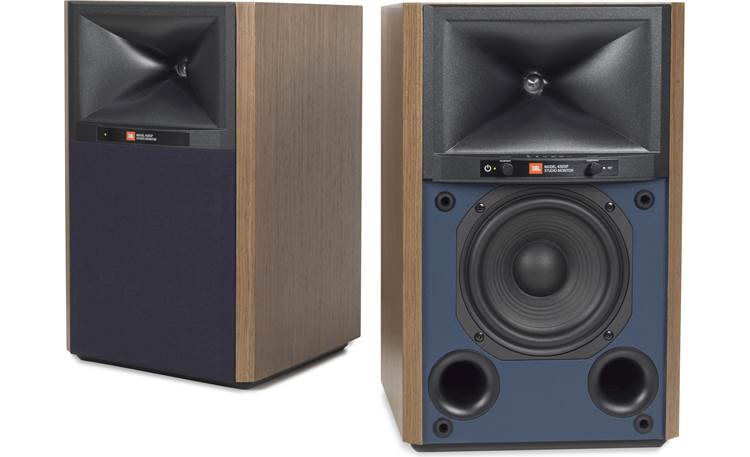 Natuur erger maken Bestaan JBL 4305P Studio Monitors (Walnut) Wireless powered speakers with  Bluetooth®, Chromecast built-in, and Apple AirPlay® 2 at Crutchfield