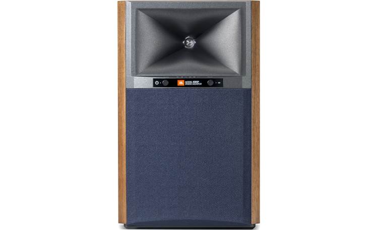 JBL 4305P Studio Monitors Front view of primary speaker, with grille