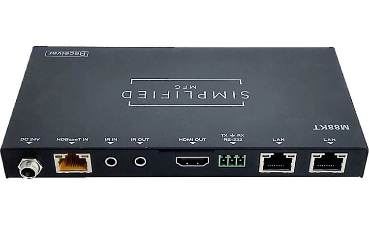 Simplified MFG M88KT Receiver rear-panel connections (eight units are included)