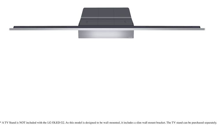 LG OLED65G2PUA Top (with optional stand, sold separately)