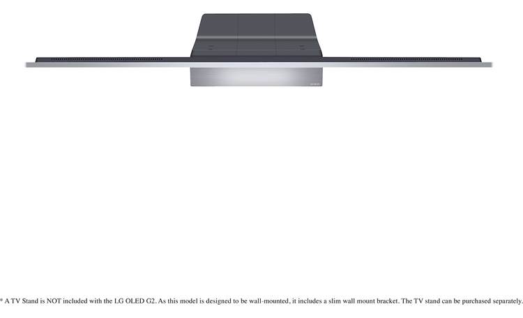 LG OLED77G2P Top (with optional stand, sold separately)