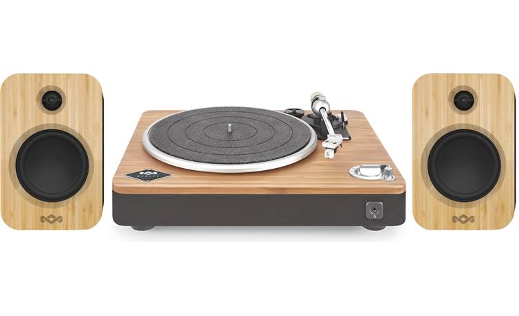 House of Marley Bluetooth® Turntable/Speaker Bundle Includes Stir It Up  wireless turntable and Get Together Duo speakers at Crutchfield