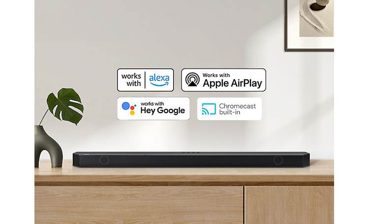 Samsung HW-Q910B Includes a helpful suite of smart features like built-in voice control with Amazon Alexa