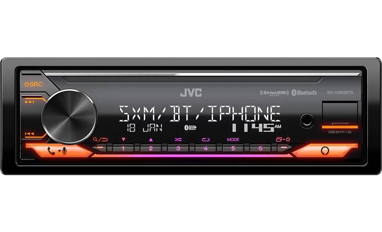 JVC KD-X380BTS Amazon Alexa voice control provides access to music, news, weather, and more