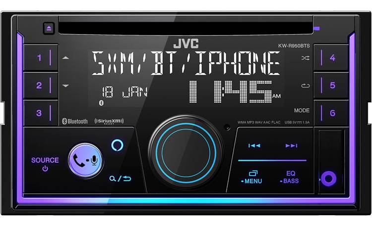 JVC KW-R950BTS Get total control over the sound of your music and the look in your dash