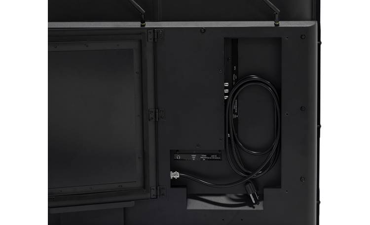 Furrion  Aurora® FDUF43CSA Compartment has room for your cables when they're not in use