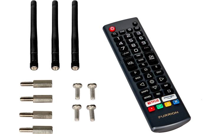 Furrion Aurora® FDUF55CSA Includes remote control and external antennas for a stronger Wi-Fi signal