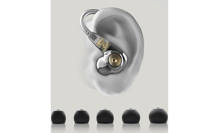 Meze Audio ADVAR Includes five sizes of silicone ear tips for a secure, comfortable fit