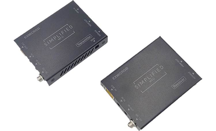 Simplified MFG EXMICRO2i Package contains one transmitter and one receiver to send A/V signals across long distances