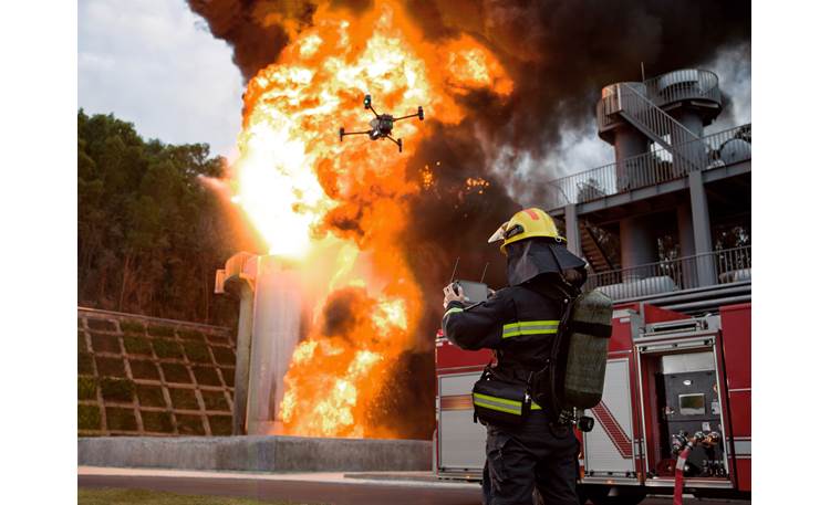 DJI Matrice 30T with Enterprise Care Basic Thermal camera is invaluable in emergency response applications