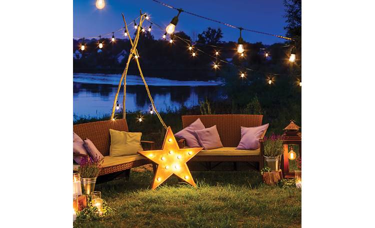 Satco Starfish RGB and Warm White Outdoor LED String Lights (24 feet) Light up your outdoor spaces