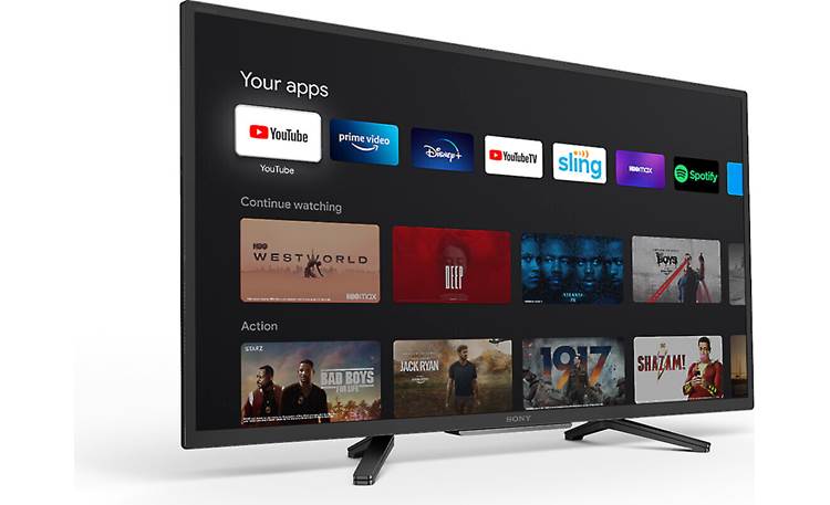 Sony KD-32W830K Google TV interface lets you browse live TV, movies, and TV shows from across many streaming services all in one place