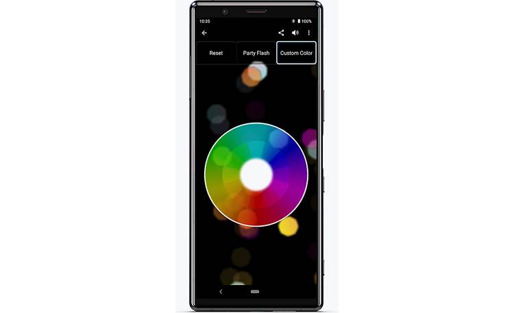 Sony SRS-XP500 Control lighting effects with free Sony Music Center app