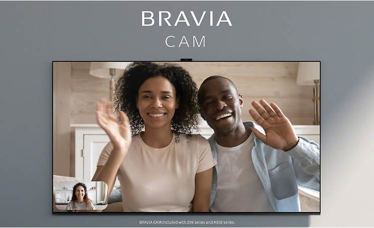 Sony MASTER Series BRAVIA XR-55A95K The included BRAVIA CAM makes video chats easy and fun
