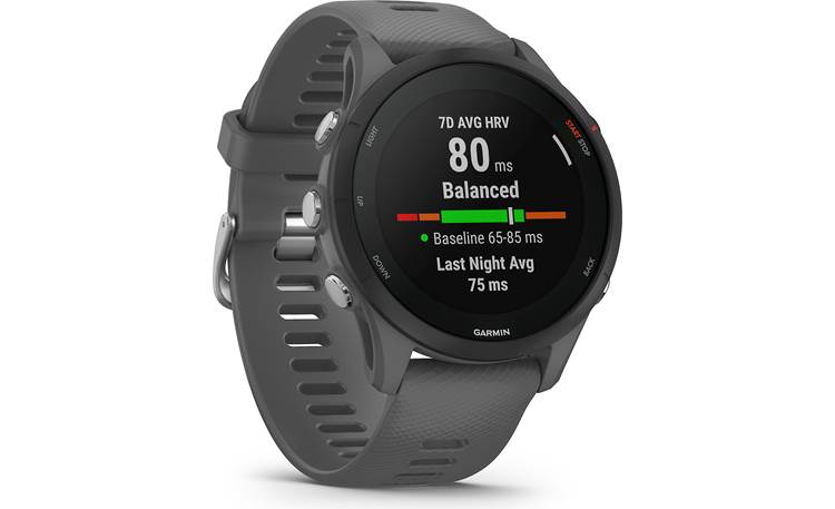 Garmin Forerunner 255 (Slate Gray) GPS running watch at Crutchfield