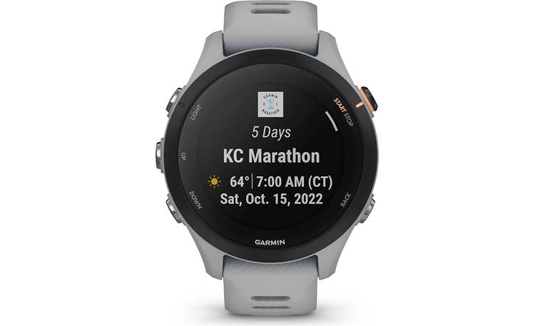 Garmin Forerunner 255S (Powder Gray) GPS running watch at Crutchfield