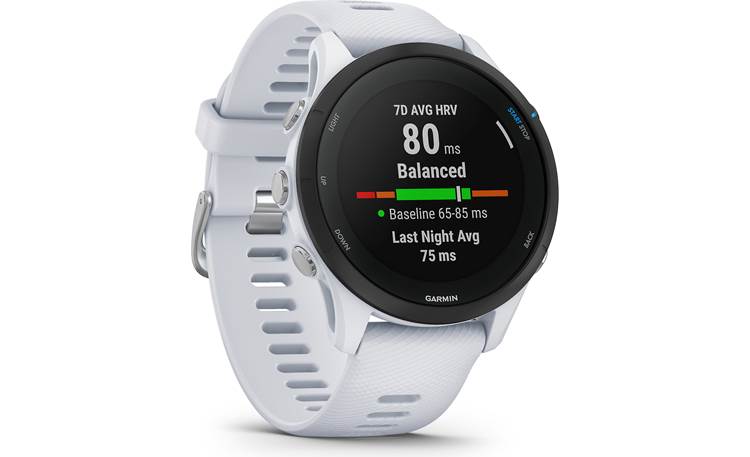 Garmin Forerunner 255 Music (Whitestone) GPS running watch with