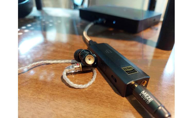 iFi Audio GO bar IEM Match switch adjusts gain for in-ear headphones