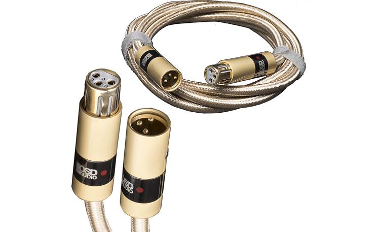 OSD Aurum XLR Cable High-performance female-to-male cables with braided gold cotton sleeve