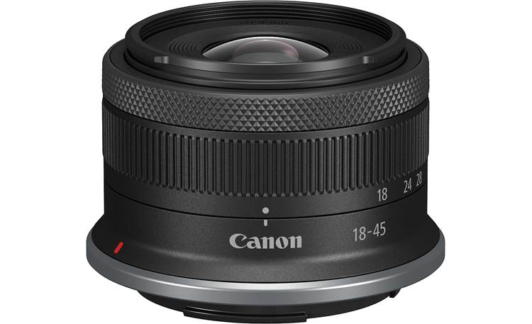 Canon RF-S 18-45mm f/4.5-6.3 IS STM Lens Angled top view