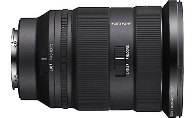 Sony SEL2470GM2 FE 24-70mm f/2.8 GM II The f-stop ring has click/de-click switch and the zoom ring has smooth/tight torque-adjust switch