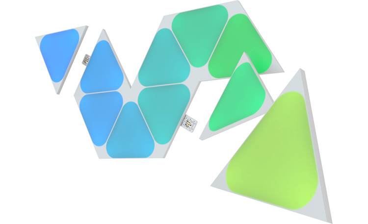 Nanoleaf Shapes Expansion Pack Adhesive-backed for attaching to wall or other flat surfaces