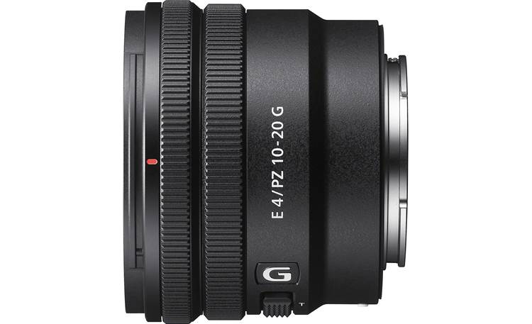 Sony SELP1020G PZ 10-20mm f/4 Left side view