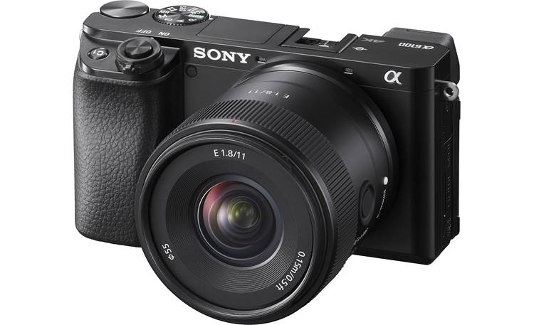 Sony SEL11F18 11mm f/1.8 Shown on a Sony a6100 (sold separately)