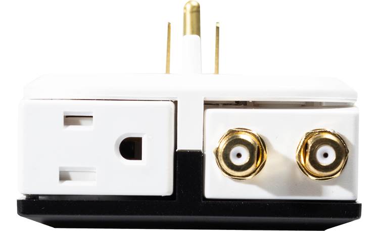 ELAC Protek PB-30S Bottom AC outlet and coaxial RF jacks rotate 90° for flexible installation