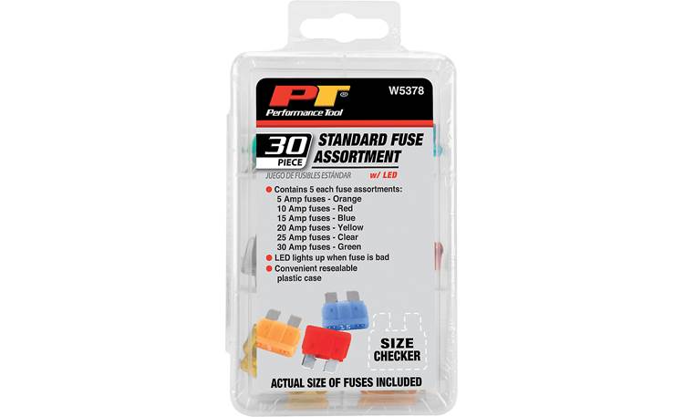 Performance Tool W5378 30 Pc Standard Fuse Assortment At Crutchfield 