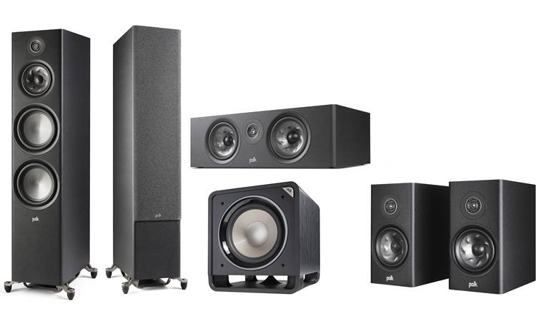 Polk Reserve R700 Speaker Bundle Includes all the speakers you need for a 5.1-channel home theater
