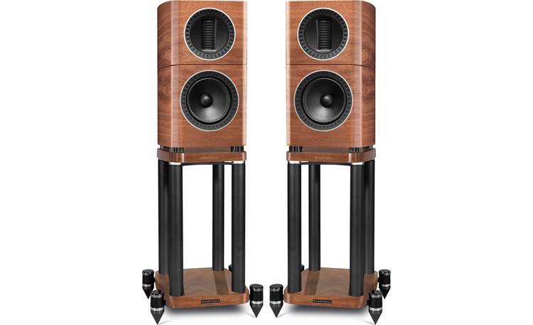 Wharfedale Elysian 1 (Piano Walnut) Matched pair of speakers and stands ...