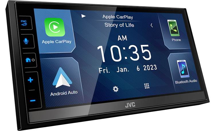 JVC KW-M788BH JVC's home interface display is customizable