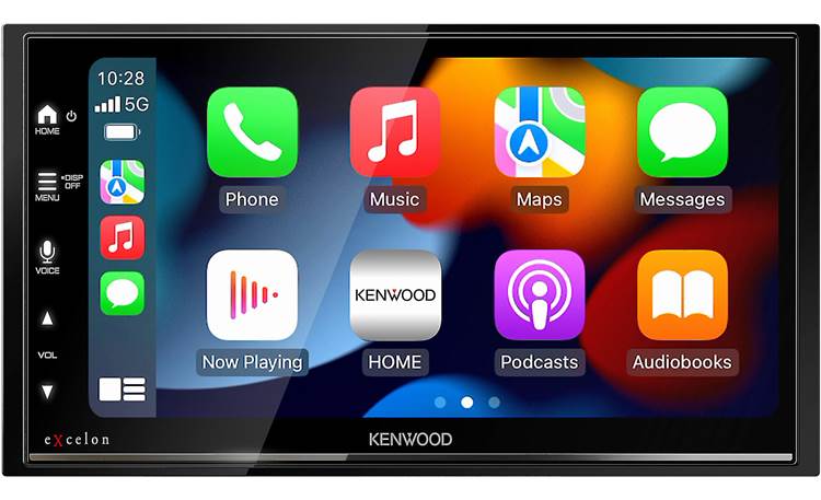 Kenwood Excelon DMX709S Apple CarPlay displayed