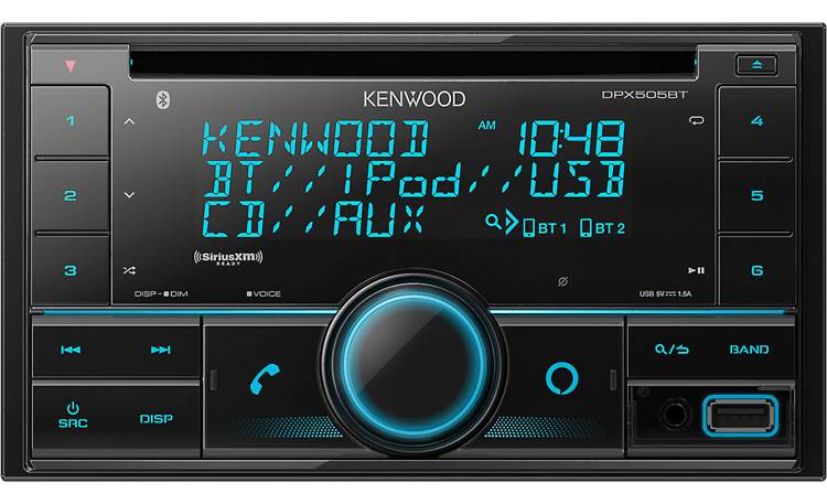 Kenwood DPX505BT Enjoy simple controls, options for expansion, and lots of music choices