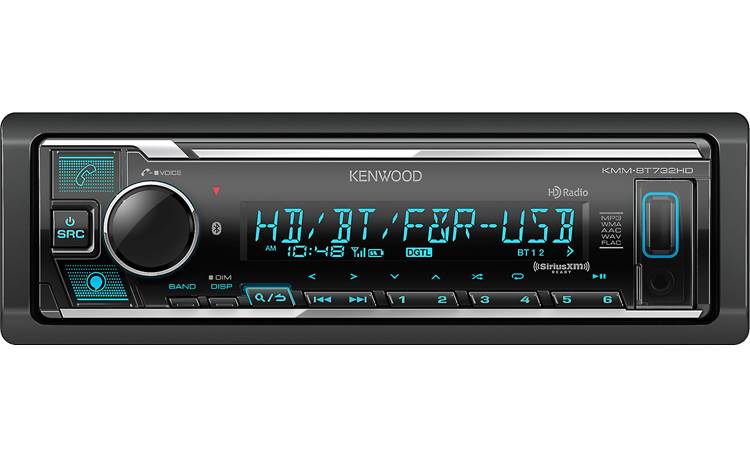 Kenwood KMM-BT732HD Bring your own music or hit up one of many radio options for your drive