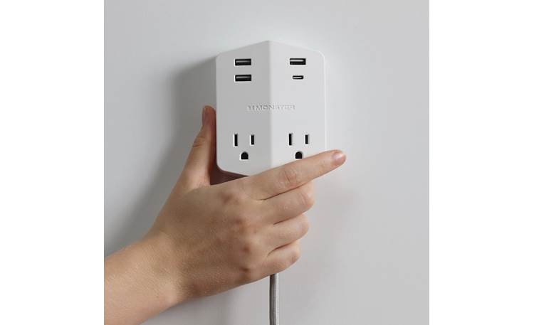 Monster Power Shield Attaches securely to included wall plate with a strong rare earth magnet