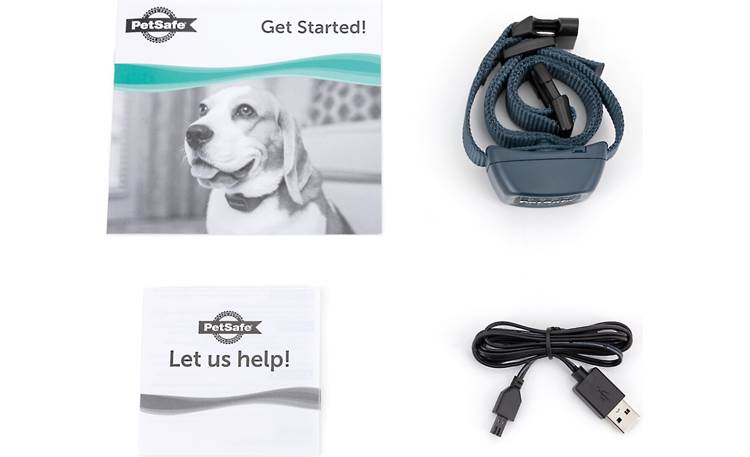 PetSafe Audible Bark Collar Shown with included accessories