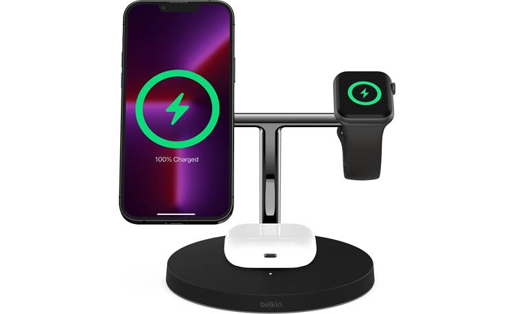 Belkin BOOST↑CHARGE PRO 3-in-1 Wireless Charger with MagSafe Front (Apple devices not included)