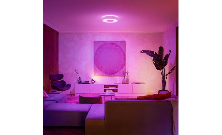 afgunst uniek Jabeth Wilson Philips Hue White/Color Infuse Ceiling Light (White) Smart ceiling fixture  with integrated LEDs and Bluetooth® at Crutchfield