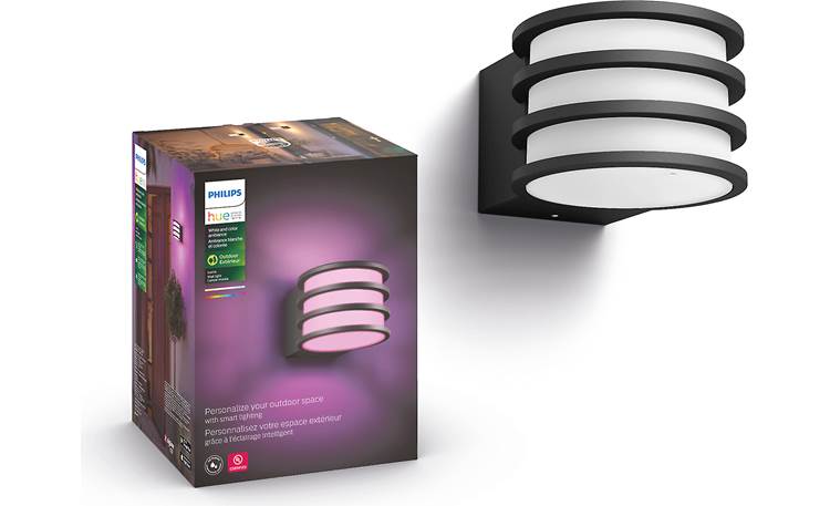 Philips Hue White/Color Lucca Outdoor Wall Light Front