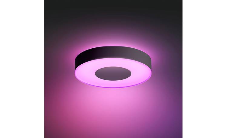 Philips Hue White/Color Infuse Ceiling Light Low-profile ceiling fixture provides diffuse lighting effects