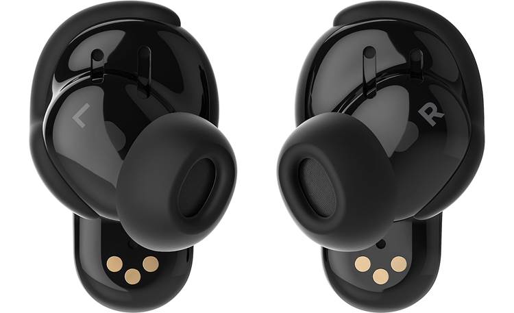 Bose QuietComfort® Earbuds II Umbrella-shaped ear tips rest inside ear and create a seal 