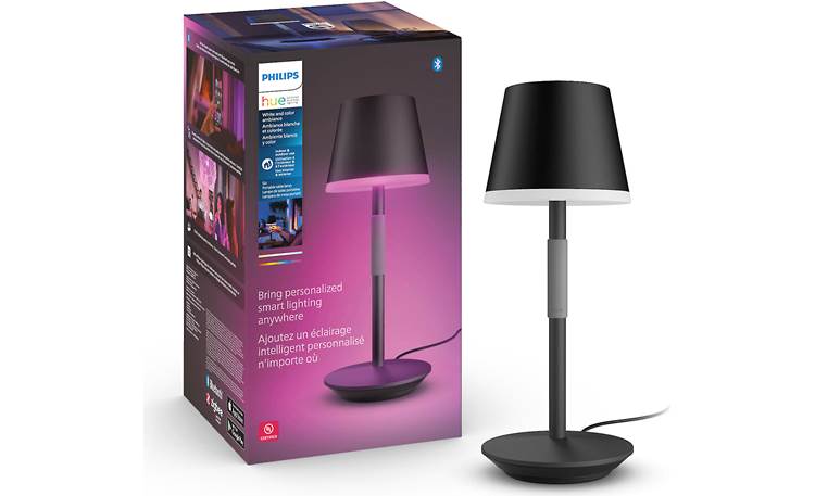 Dominerende Glad Dårligt humør Philips Hue Go (Black) Portable, rechargeable table lamp with Bluetooth® at  Crutchfield