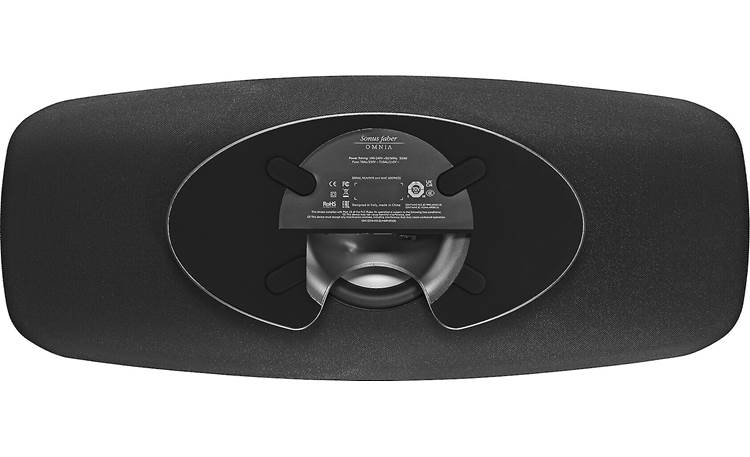 Sonus faber Omnia Bottom view, showing the down-firing subwoofer