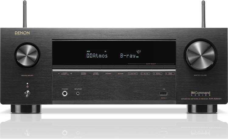 Denon AVR-X2800H 7.2-channel home theater receiver with Dolby Atmos®,  Bluetooth®, Apple AirPlay® 2, and  Alexa compatibility at Crutchfield