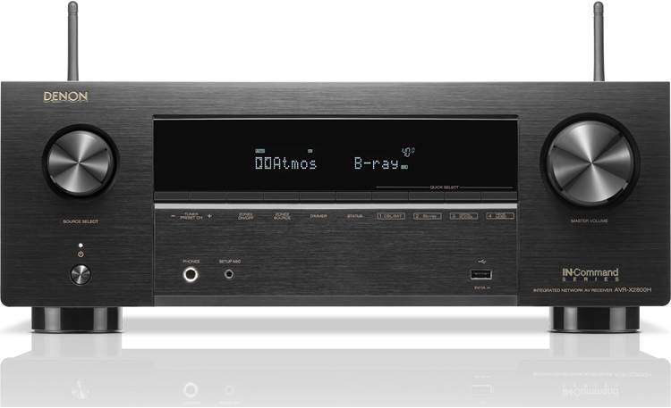 Denon AVR-X2800H 7.2-channel home theater receiver with Dolby